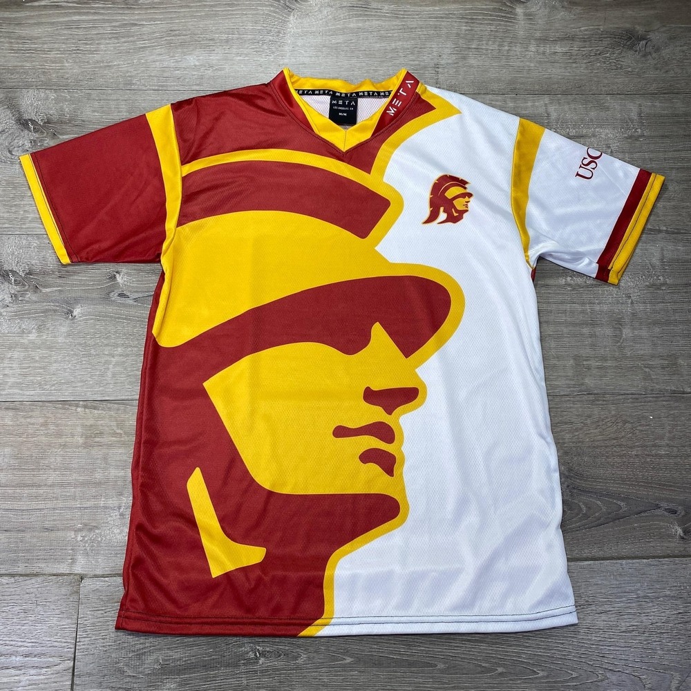 USC Trojans Jersey Mens Medium Red White Gold College‎ Football Esports META MSI